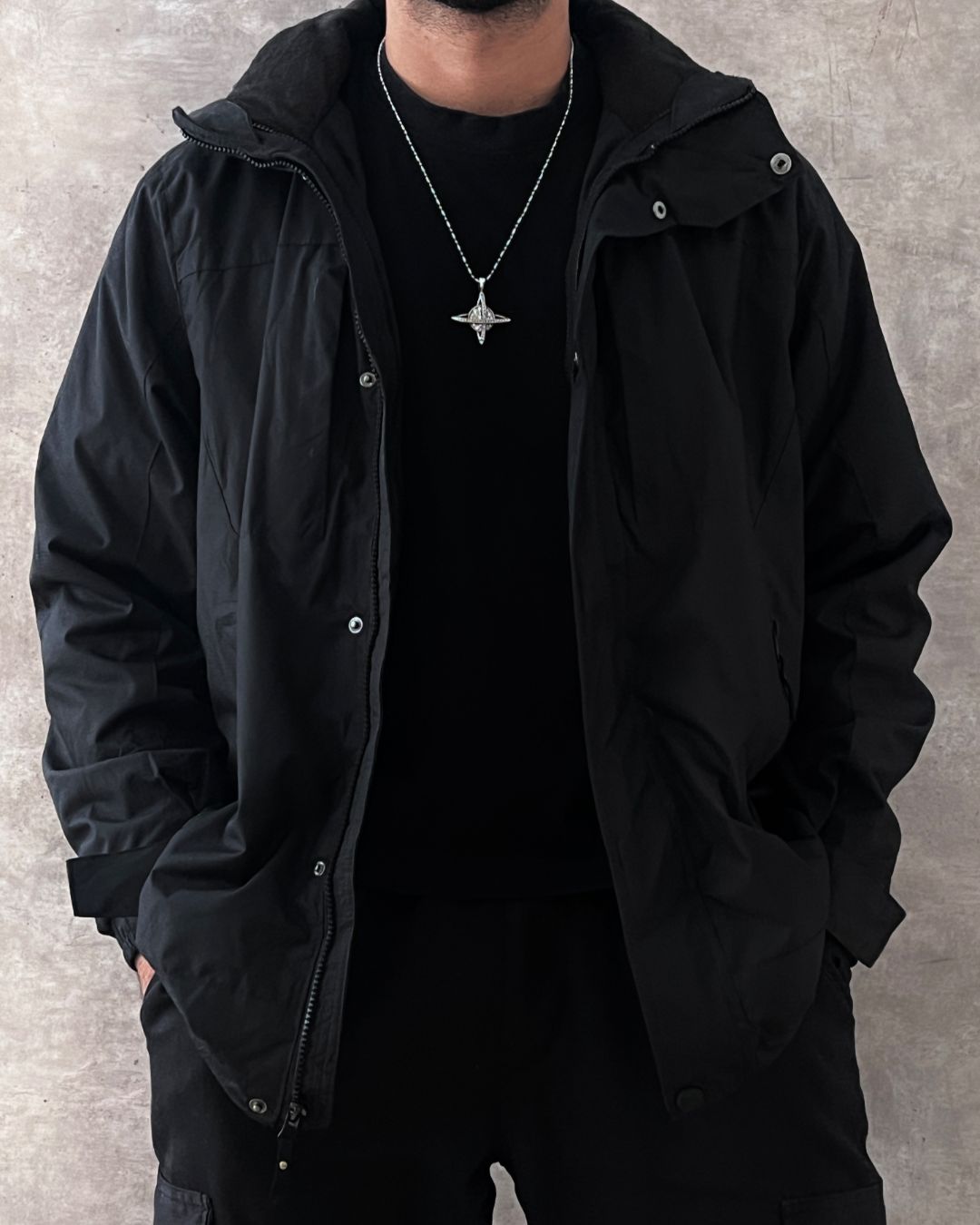 BLCK JACKET WATERPROOF (L)