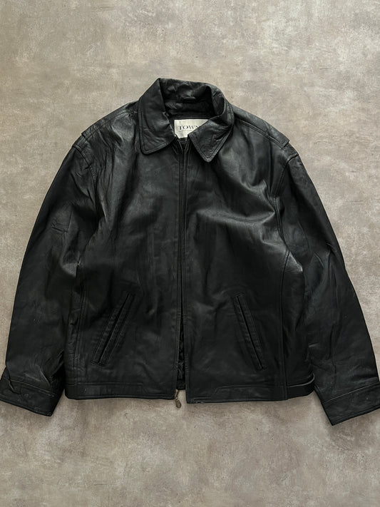 Leather Black Jacket (XL)