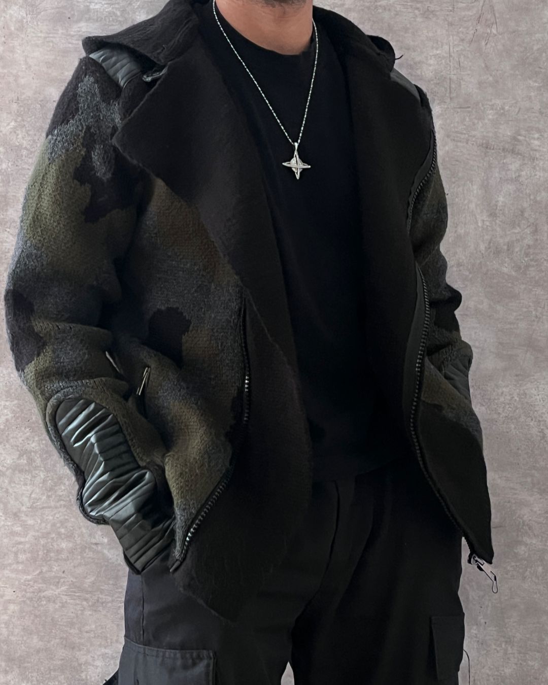 RACER LEATHER JACKET (L)