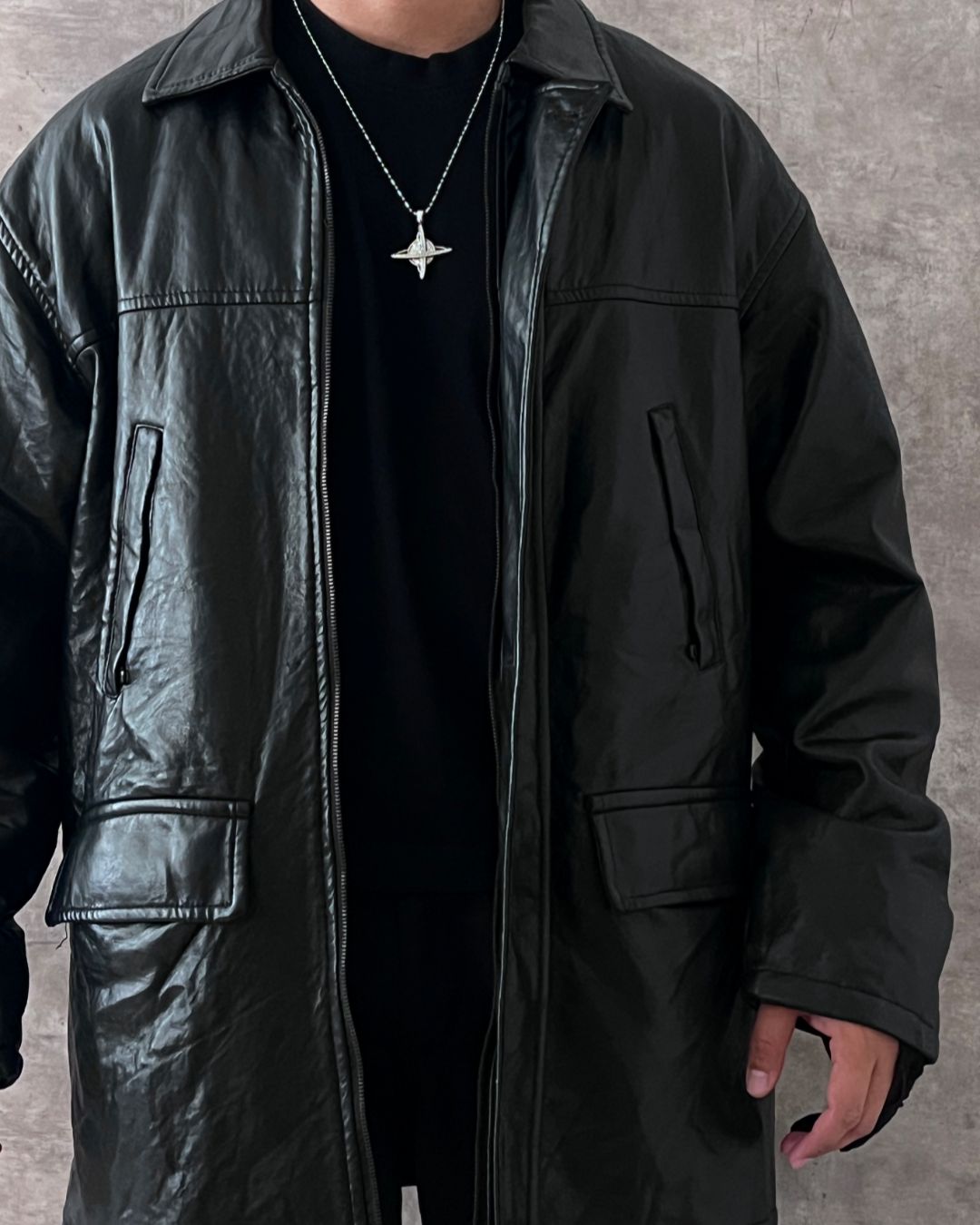 ITALIAN LEATHER JACKT(L)