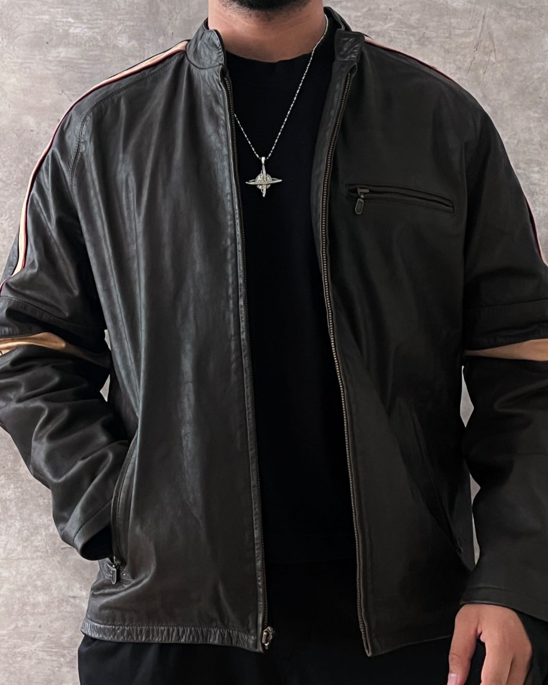 RACER LEATHER JACKT (L)