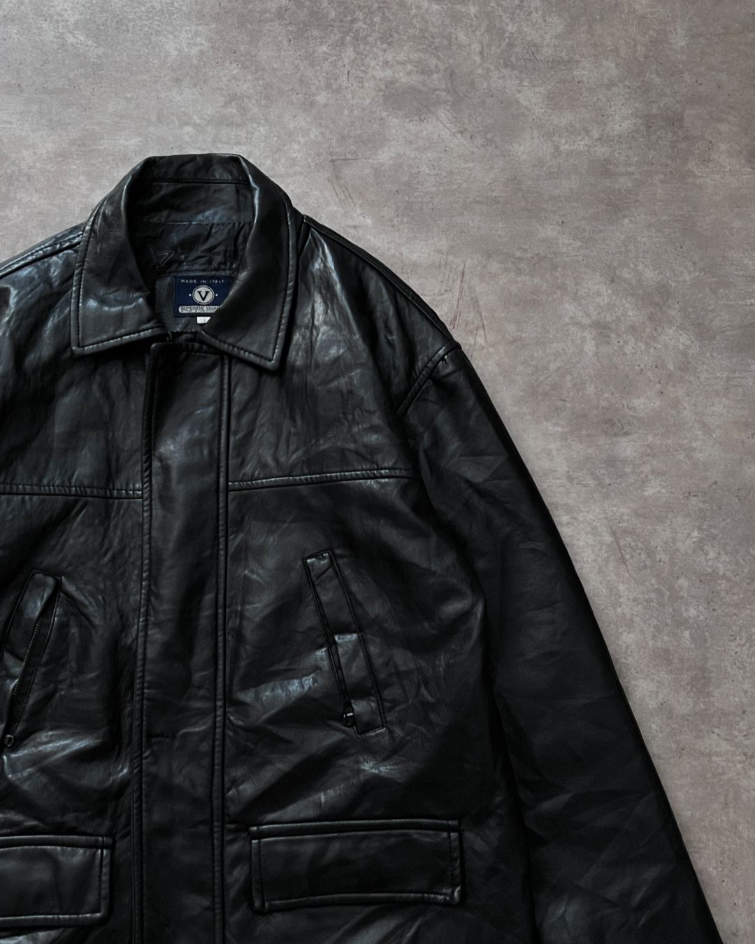 ITALIAN LEATHER JACKT(L)