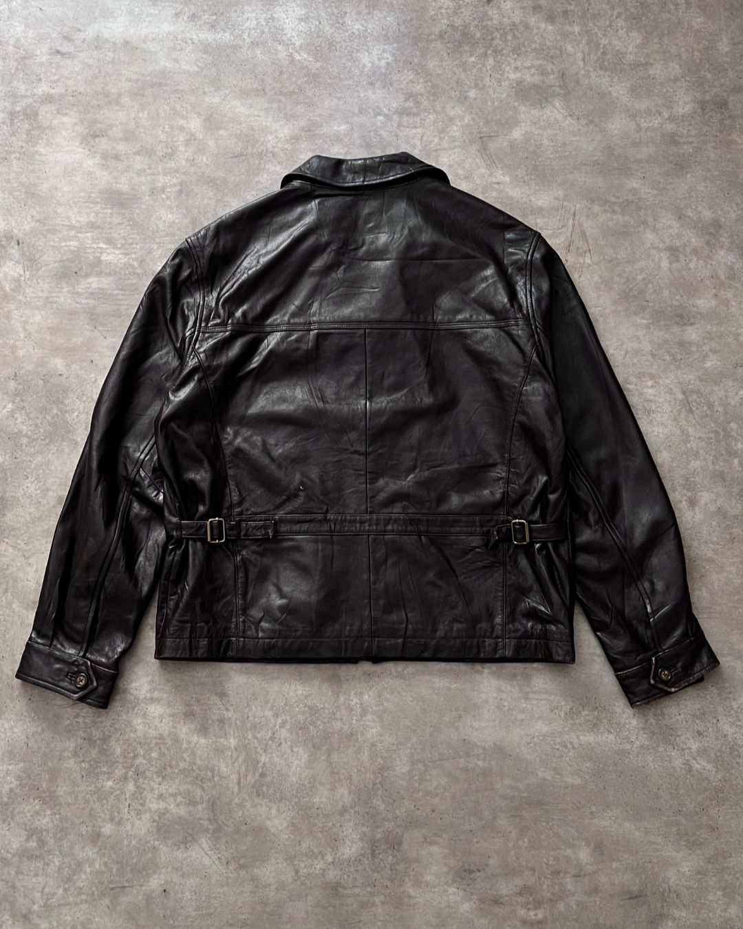 LEATHER JACKT TOMMY HILFGER (M)