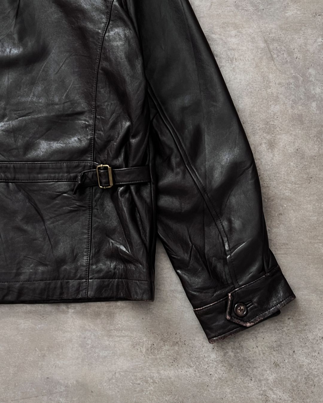 LEATHER JACKT TOMMY HILFGER (M)