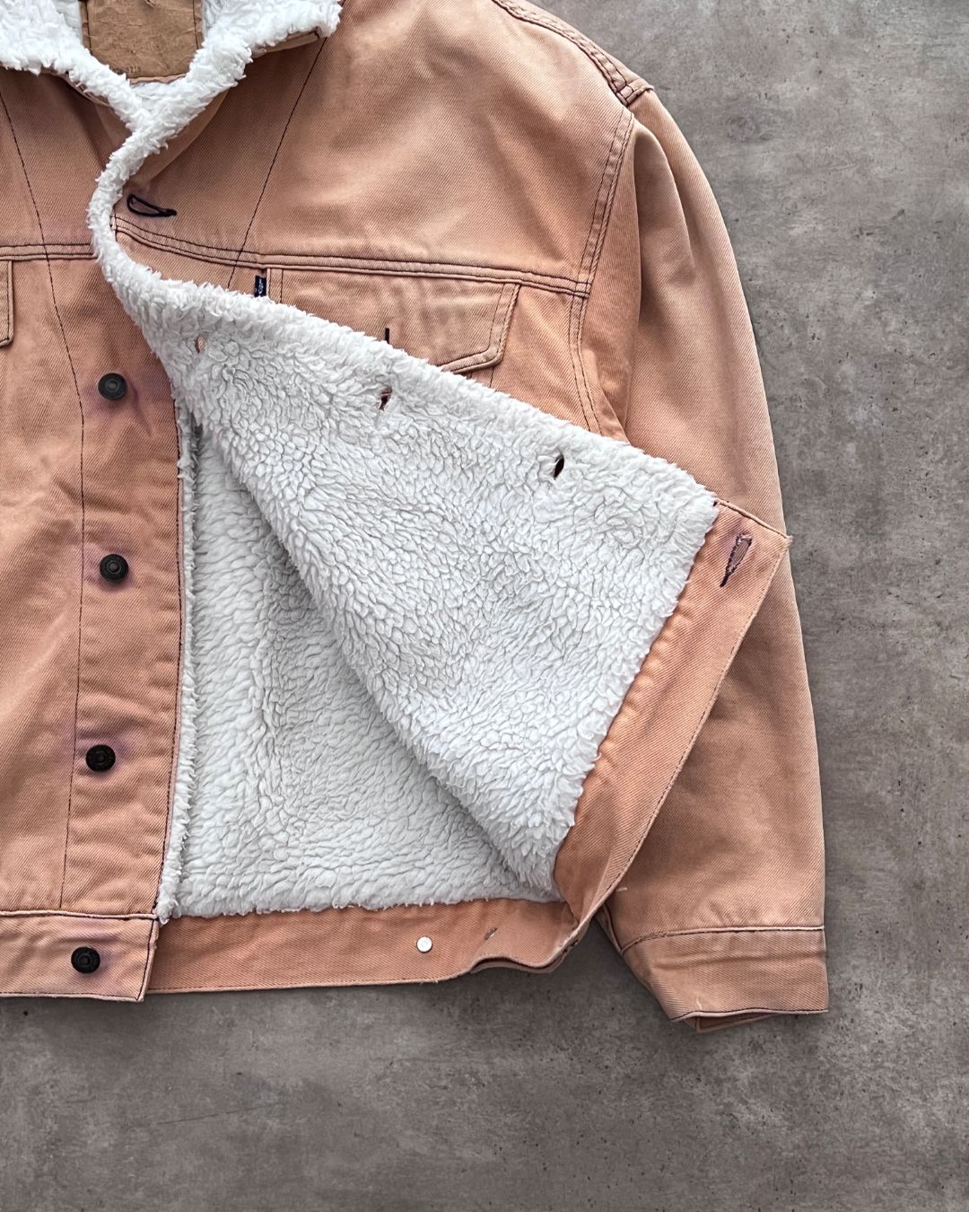 VINTAGE SHERPA DENIM JACKT LEVI'S (M)