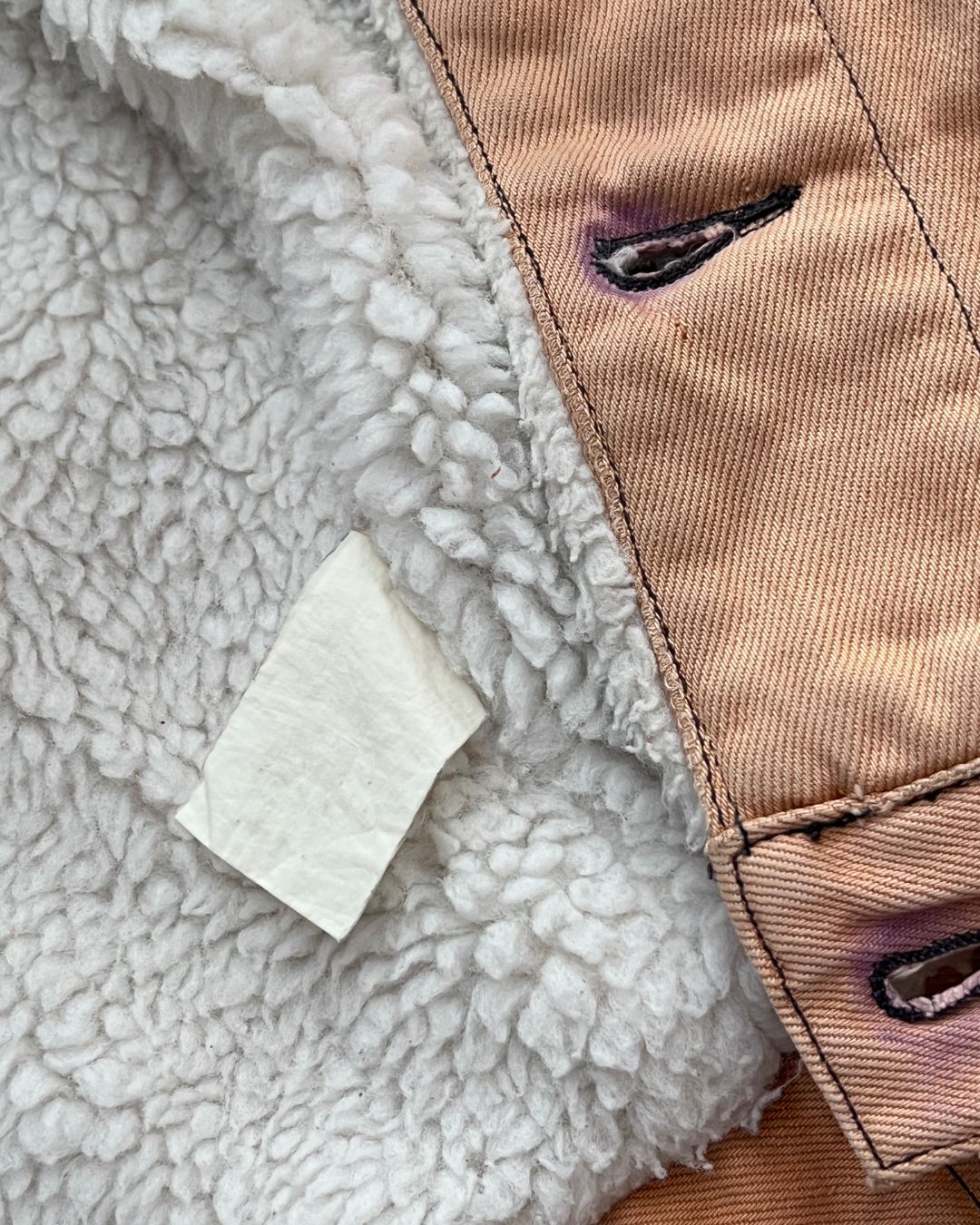 VINTAGE SHERPA DENIM JACKT LEVI'S (M)