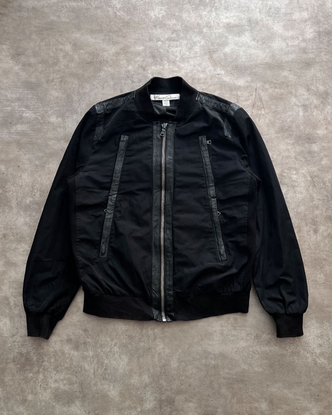 LEATHER BOMBER JACKET (S)