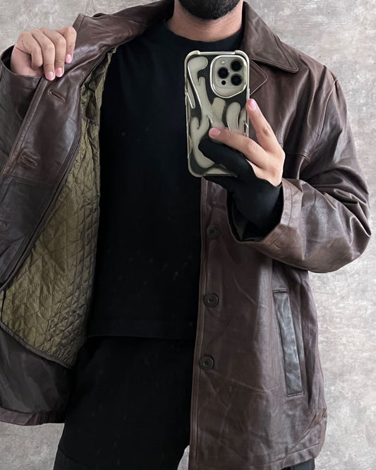 WORK LEATHER JACKT (XL)