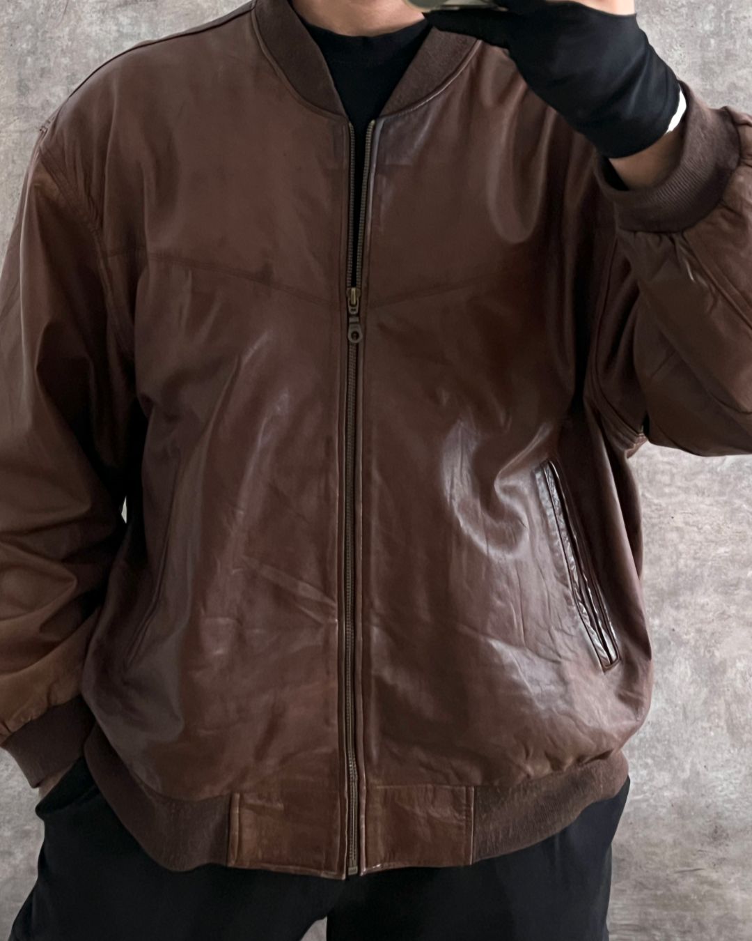 LEATHER JACKT TANNERY WEST (XL)