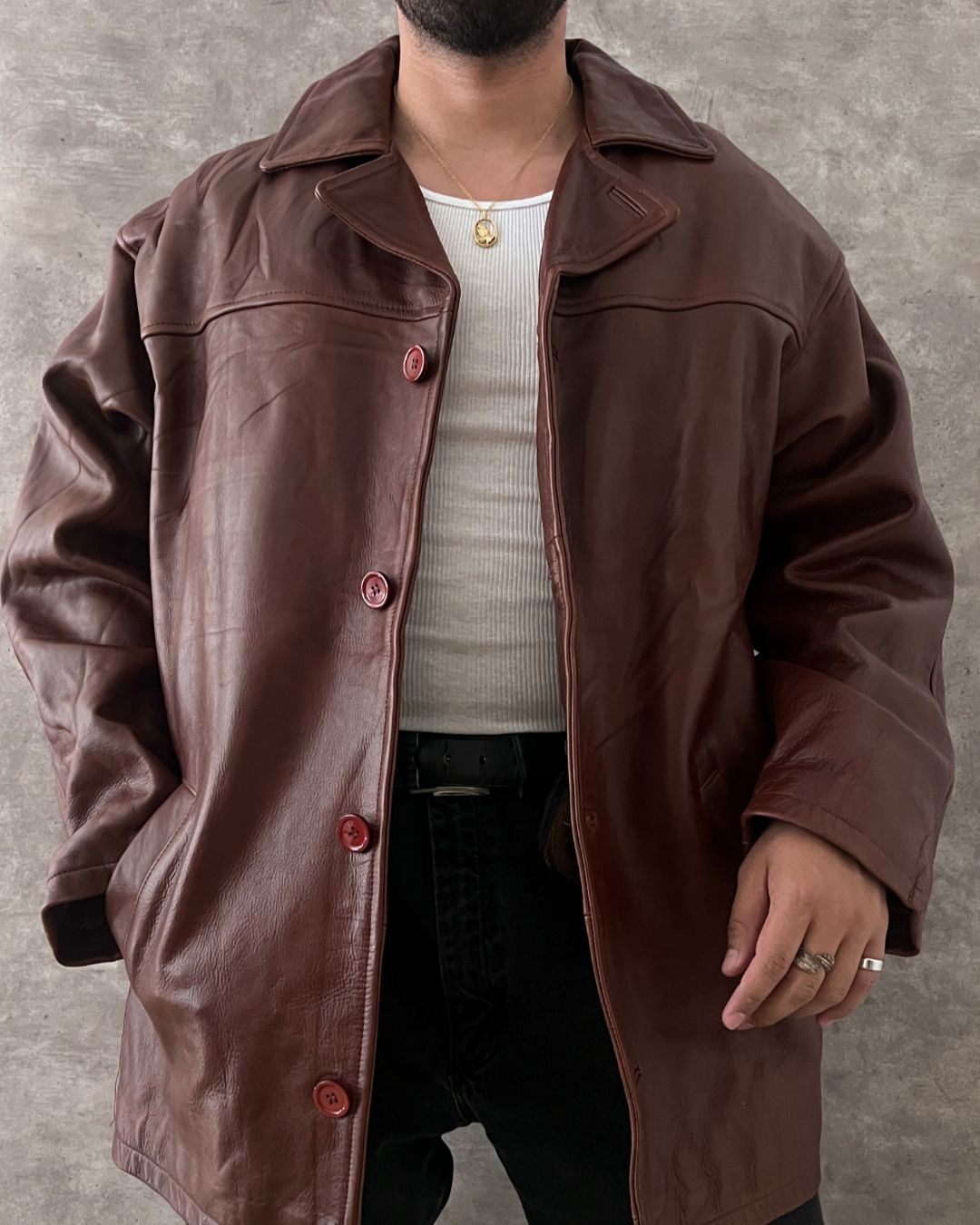 GABARDINA DE PIEL (XL)