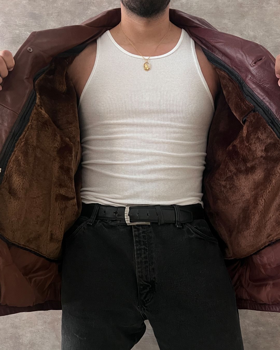 GABARDINA DE PIEL (XL)