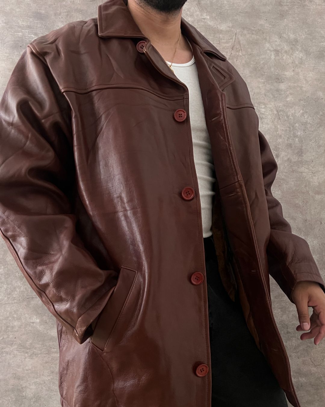 GABARDINA DE PIEL (XL)