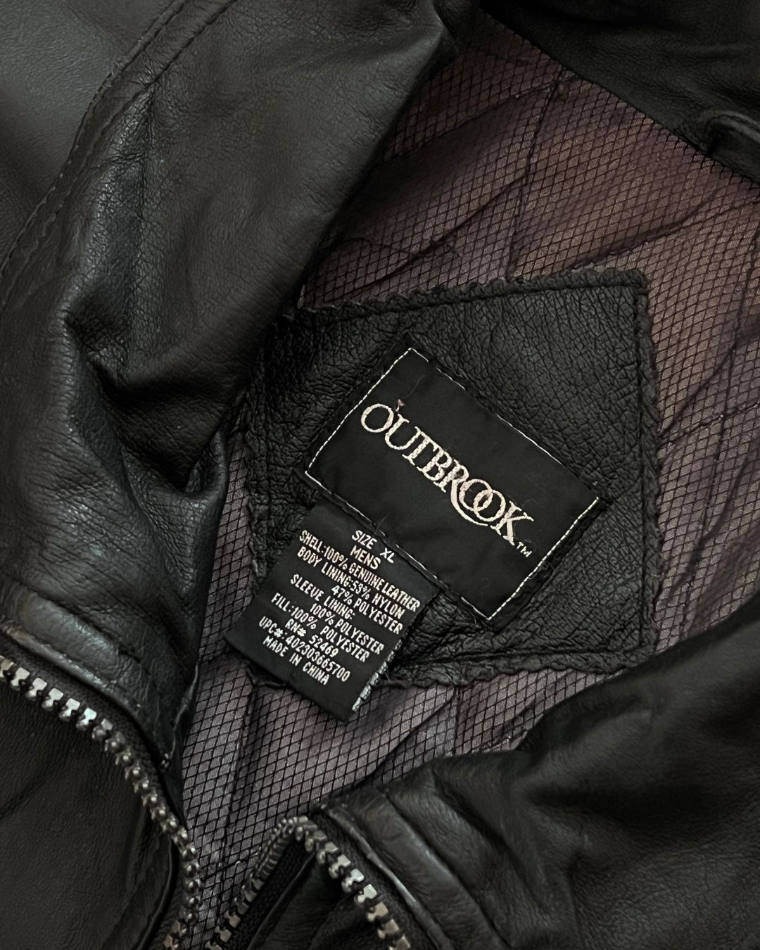 BOMBER LEATHER JACKT (XL)