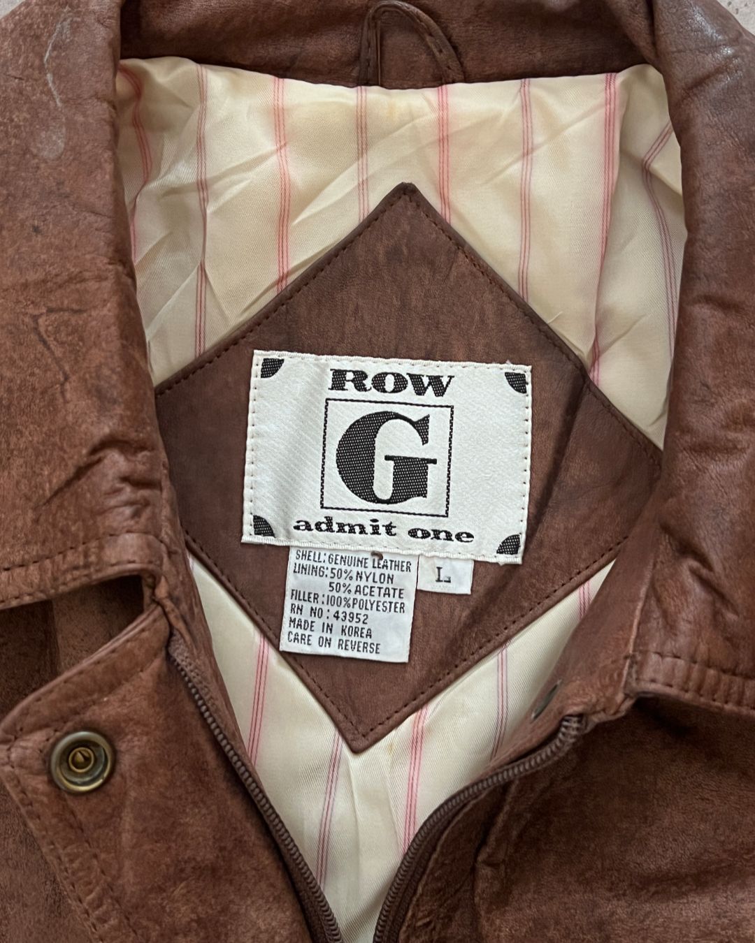 COWBOY KOREAN LEATHER JACKT (S)