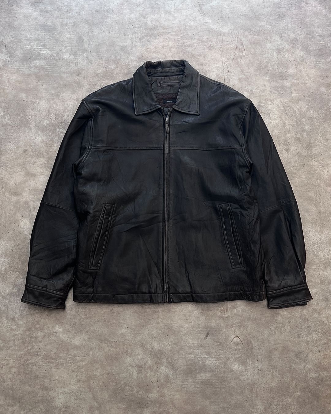 LAMBSKIN LEATHER JACKET (L)