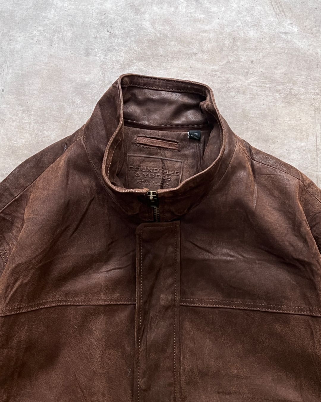 COWBOY LEATHER JACKET BRWN (2XL)