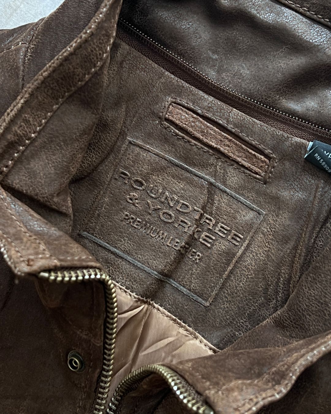 COWBOY LEATHER JACKET BRWN (2XL)