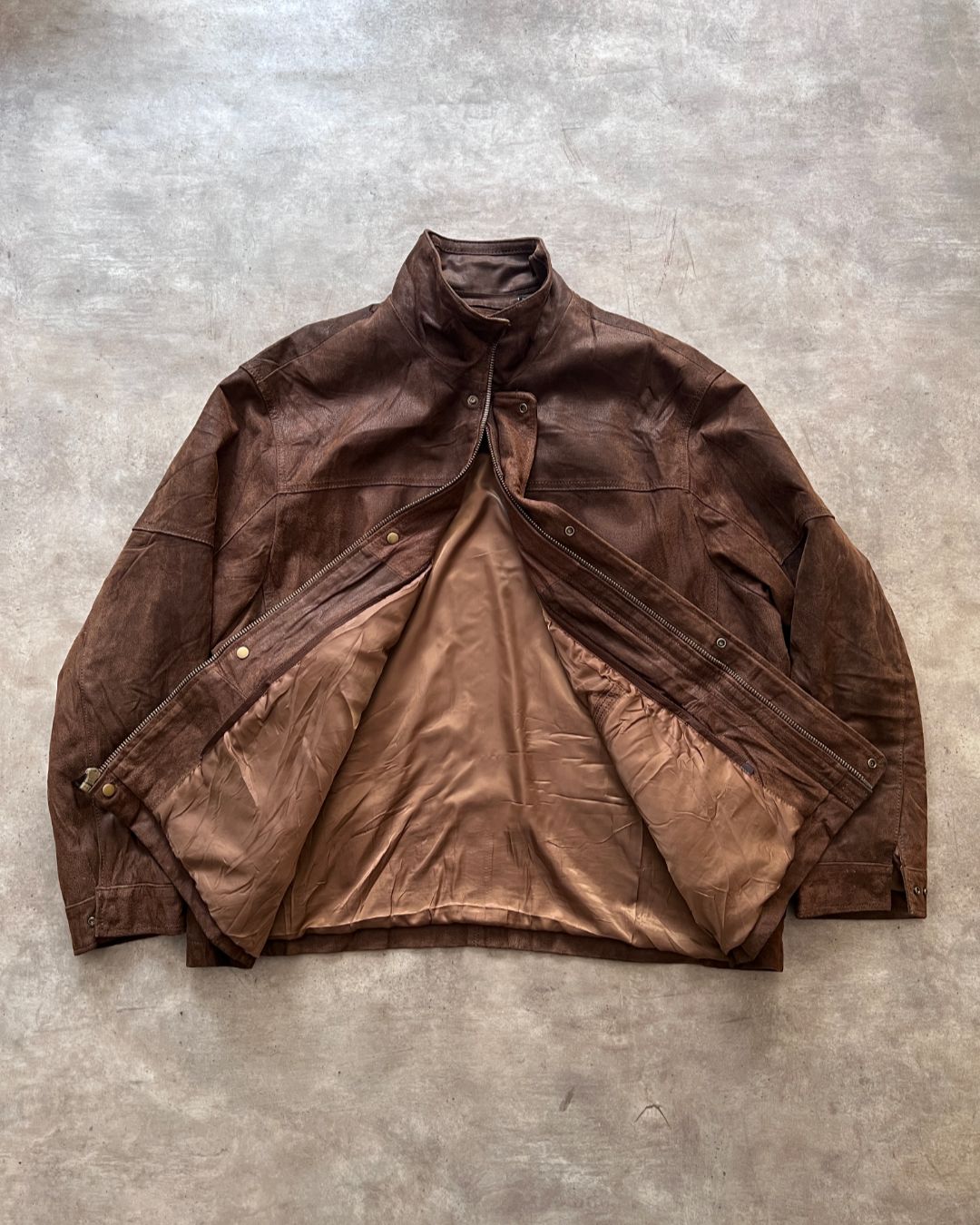 COWBOY LEATHER JACKET BRWN (2XL)