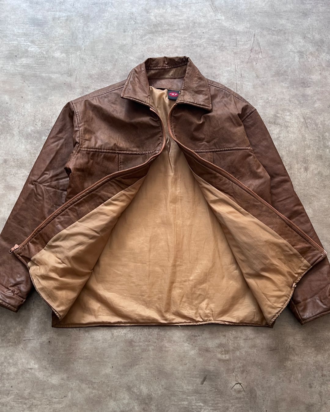 LEATHER JACKT POLY (L)