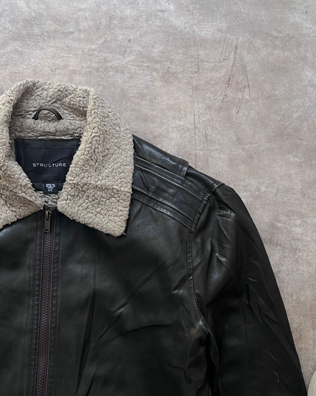 LEATHER JACKET SH (S/M)