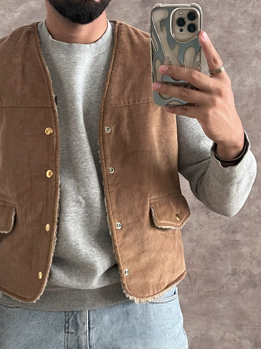 Vintage Brown Vest (S)