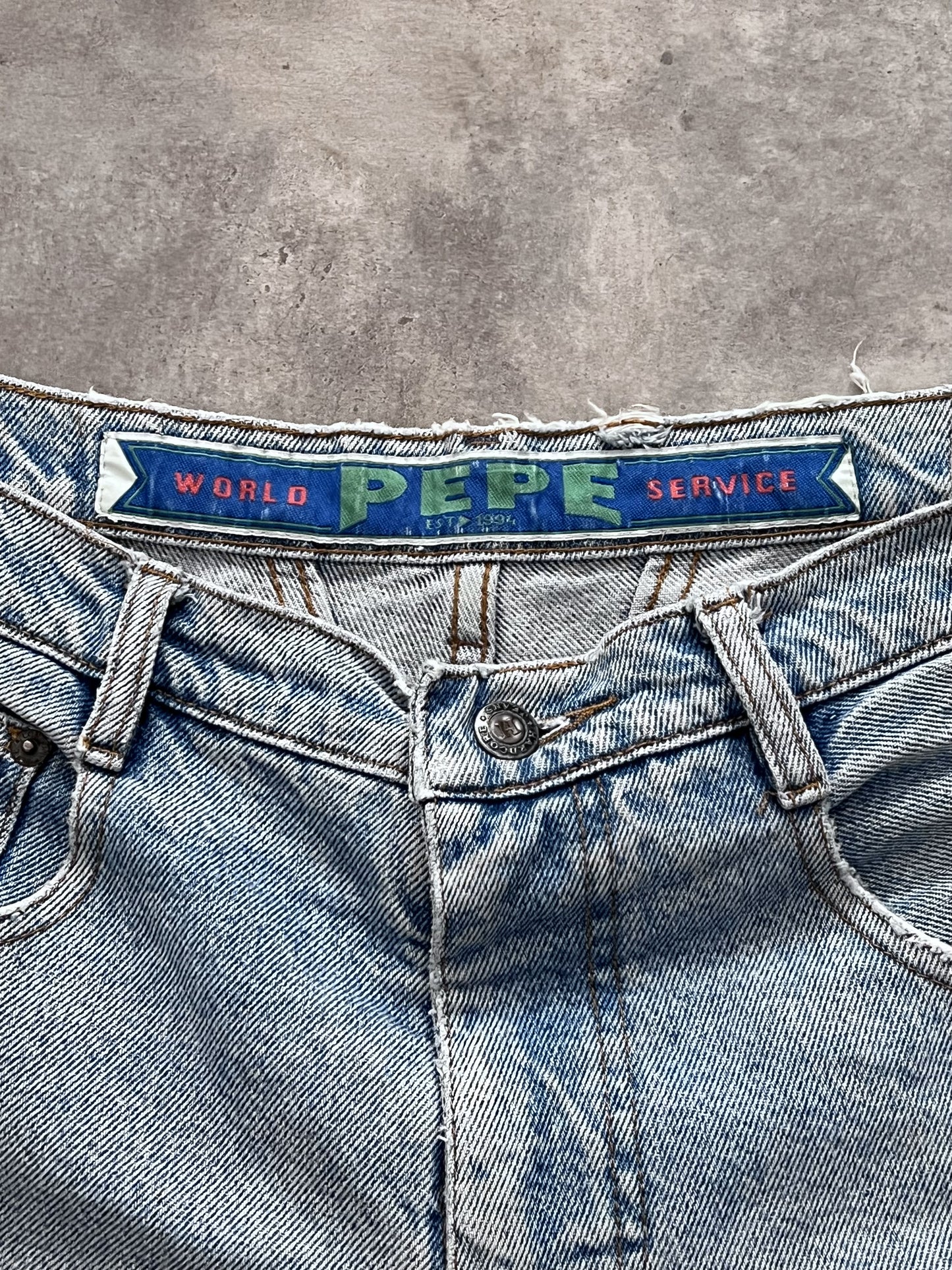 Vintage 80's Denim Pepe Jeans Shorts (32)