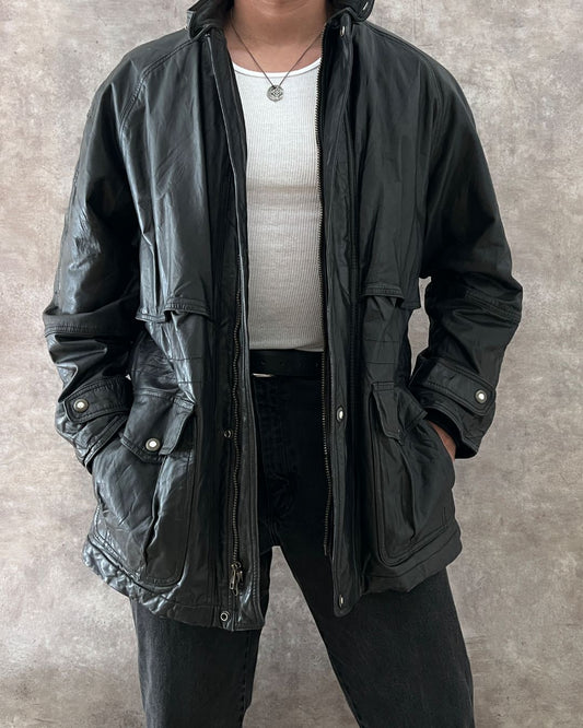 GABARDINA DE PIEL VAMP (XL)