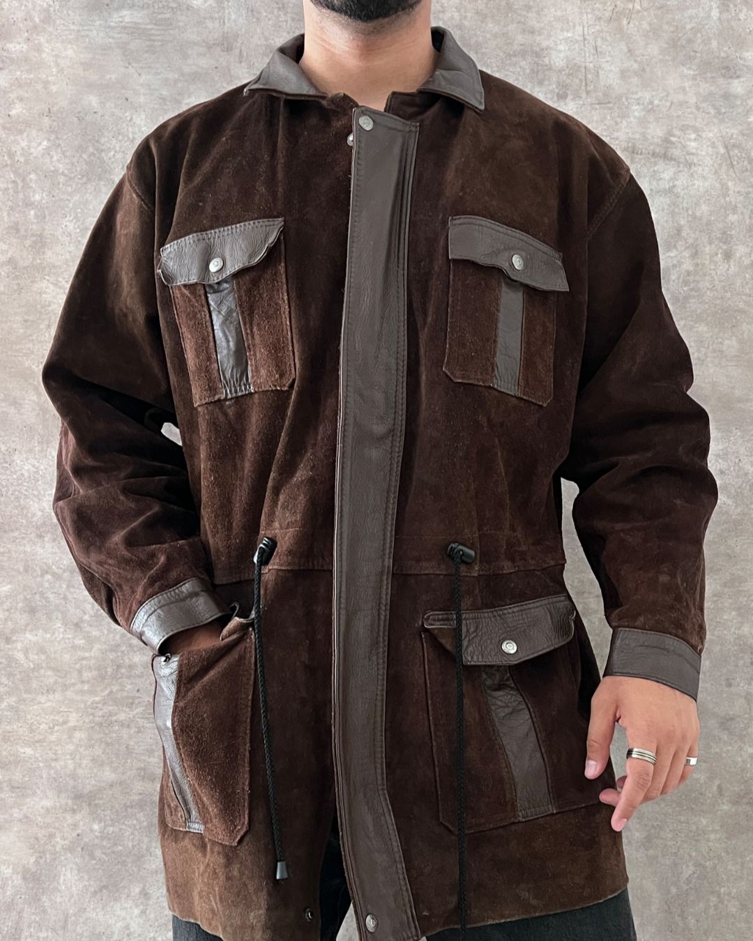 ITALIAN LEATHER JACKET (L)