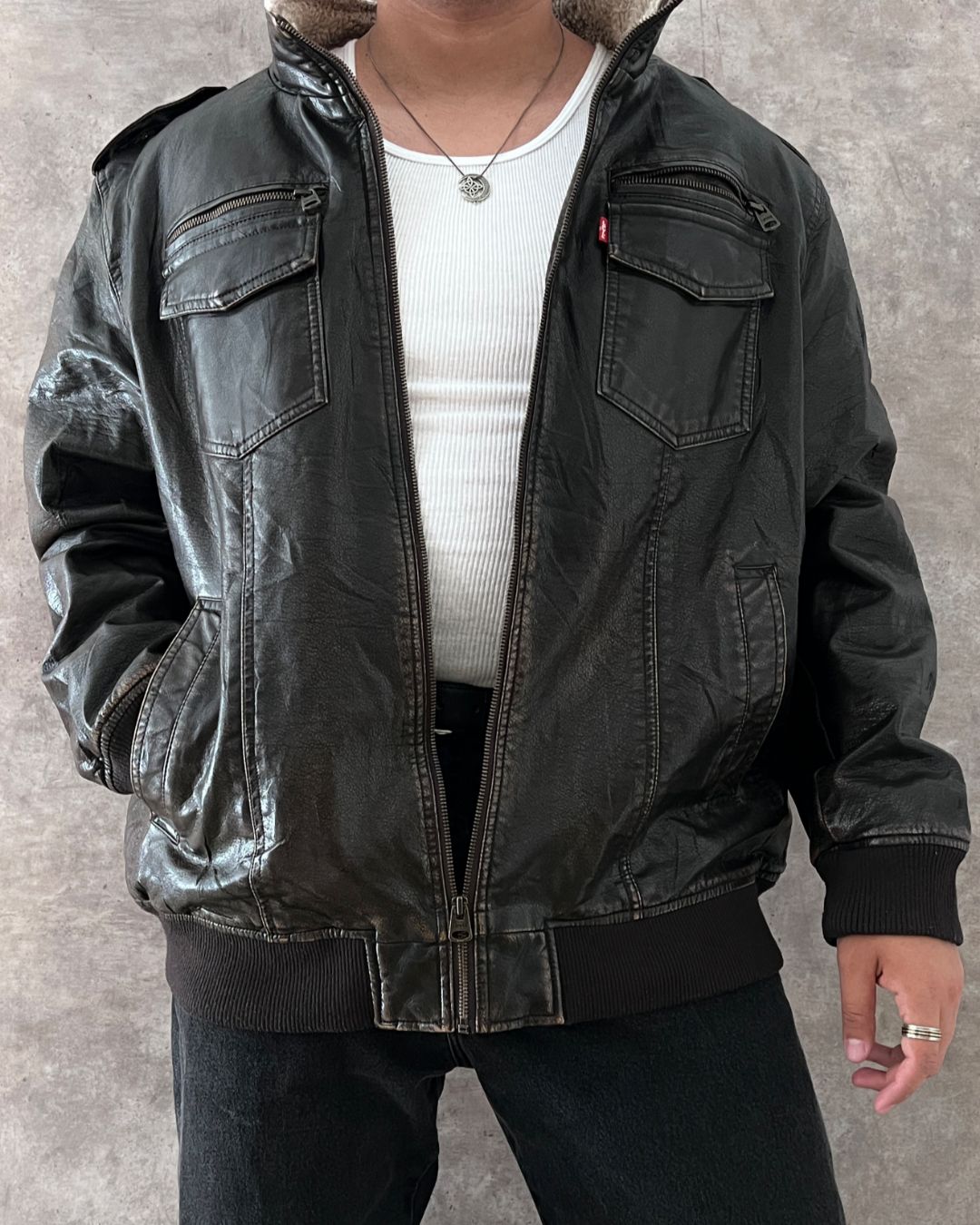 LEATHER JACKET LEVI'S (2XL)