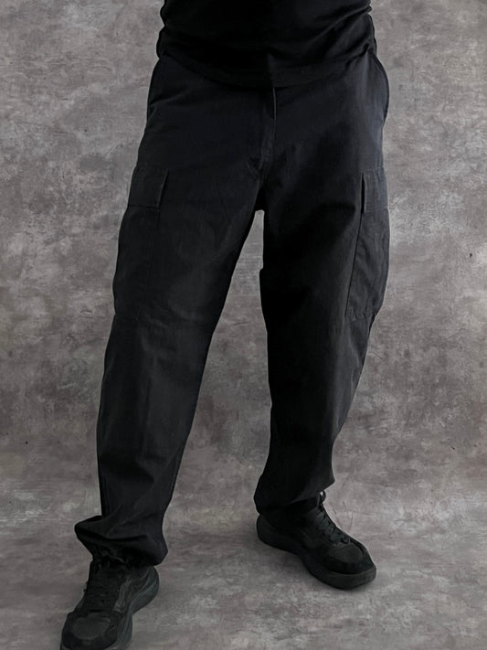 Black Cargo Pants (M)