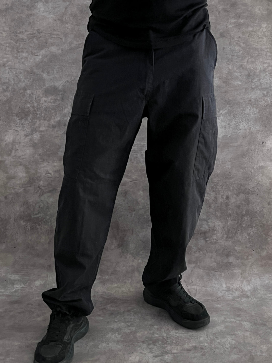 Black Cargo Pants (M)