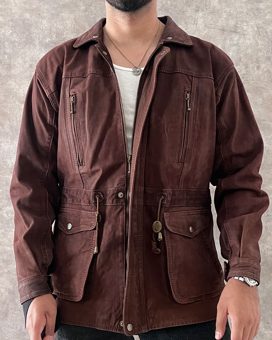 LEATHER JACKT MEXA (M)