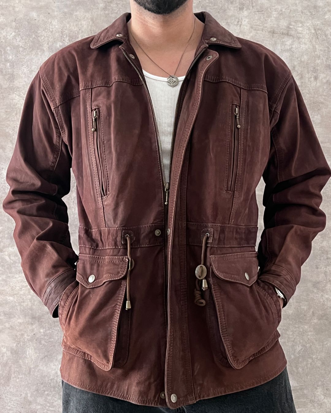 LEATHER JACKT MEXA (M)