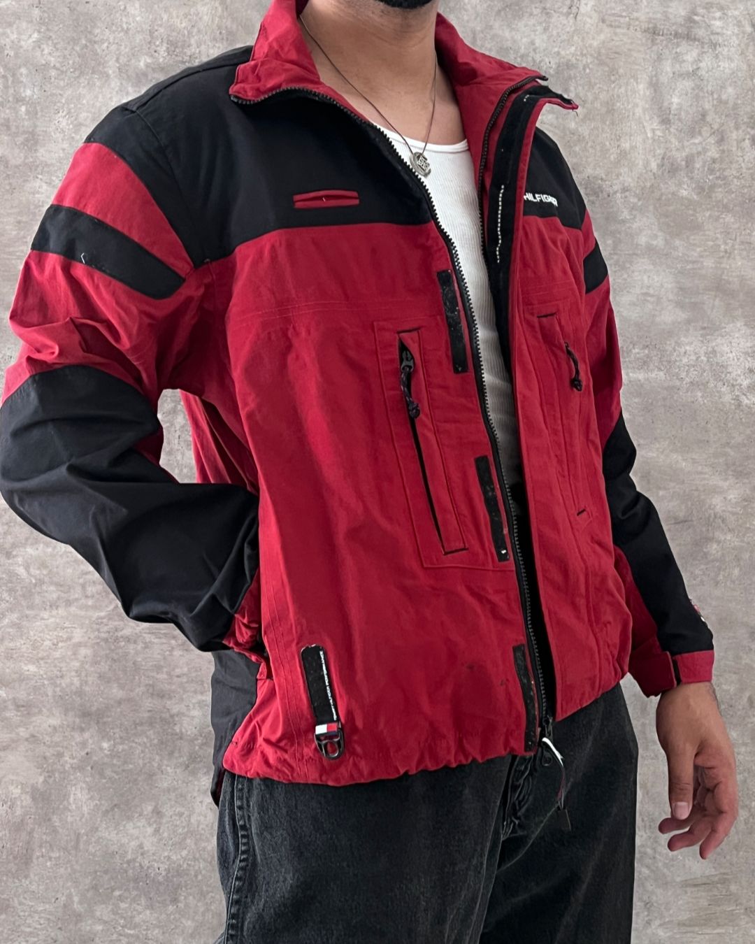 BIKER JACKET TOMMY HILFGR (M)