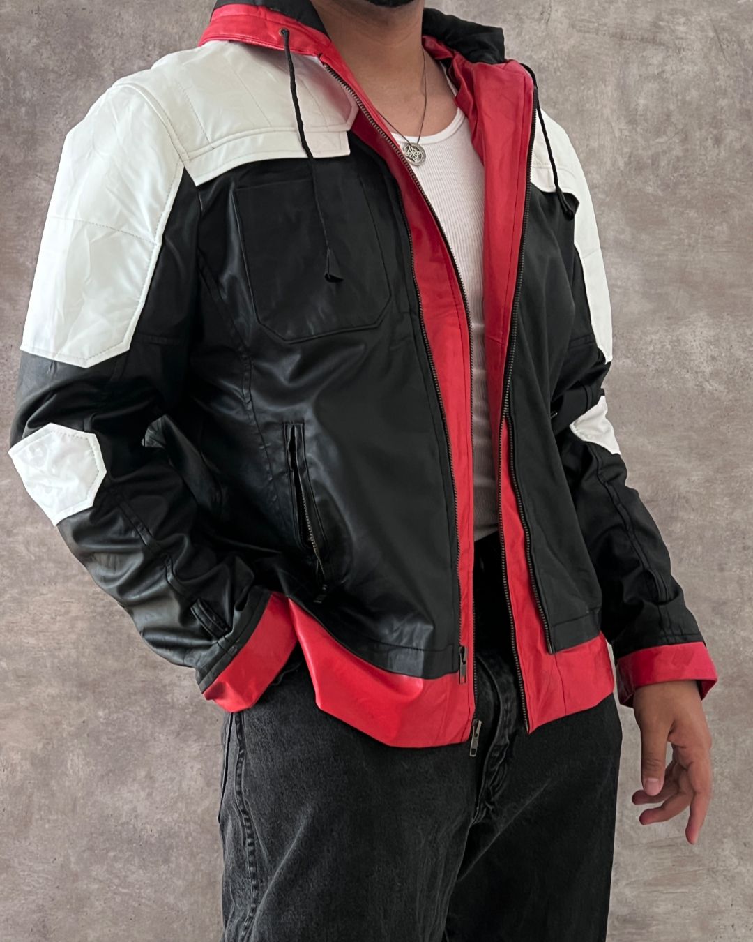 BATMAN ARKHAM LEATHER JACKT (L)