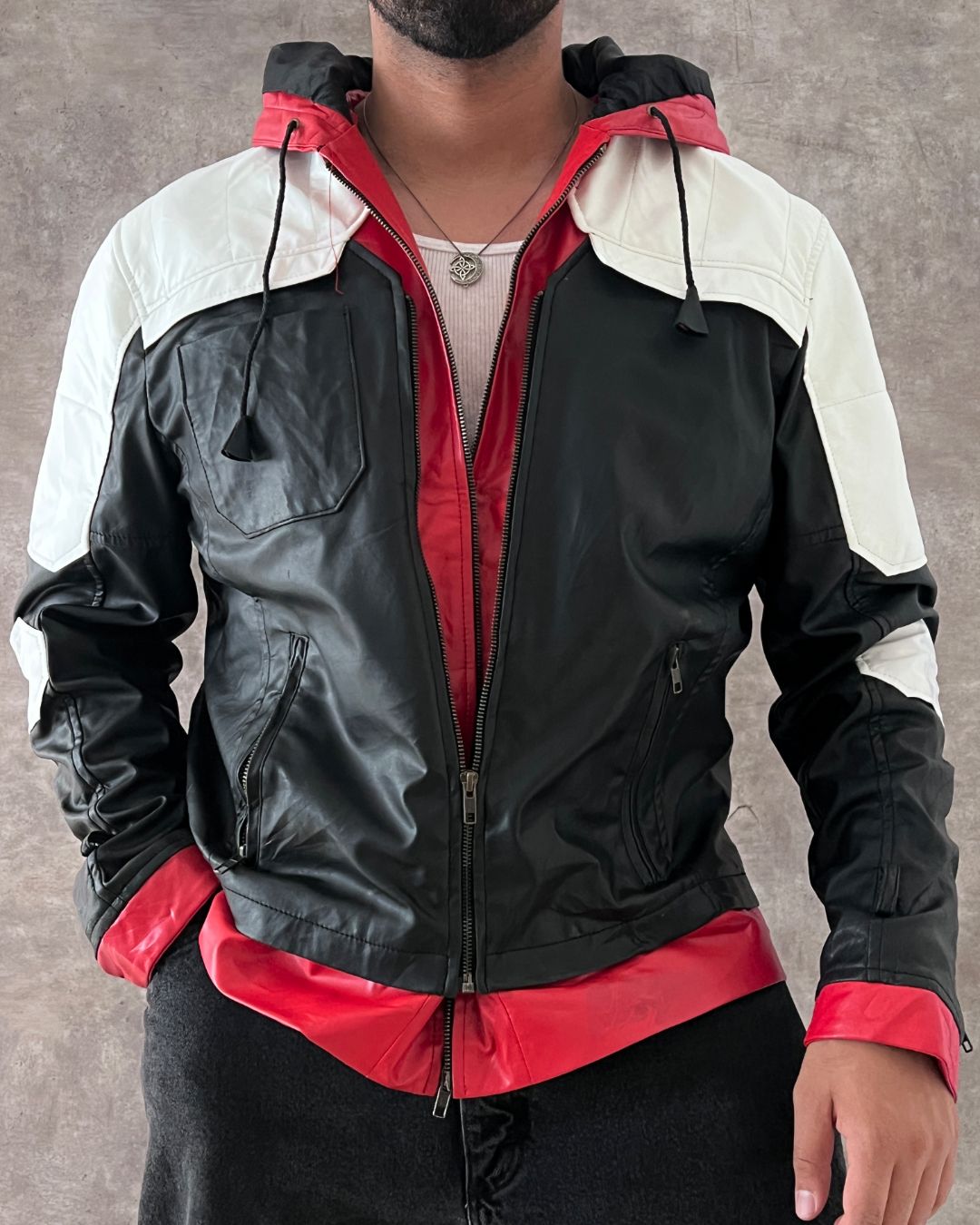 BATMAN ARKHAM LEATHER JACKT (L)