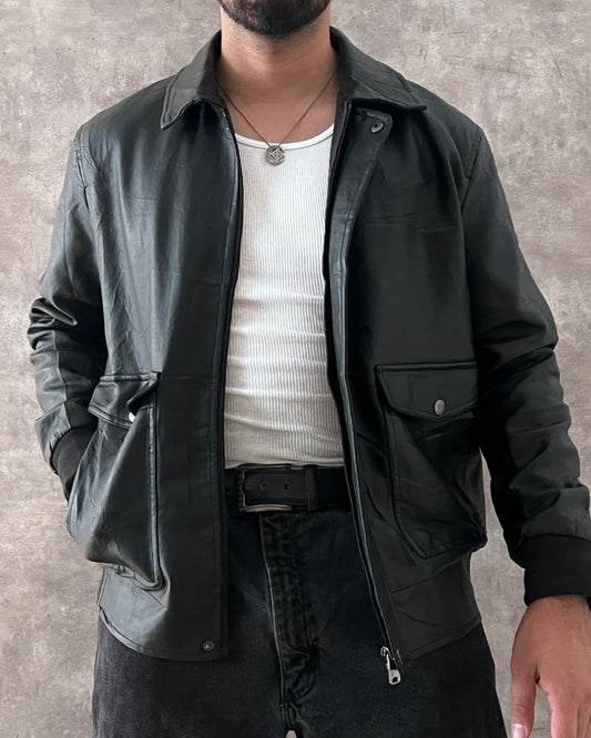 ITALIAN LEATHER JACKT (M)