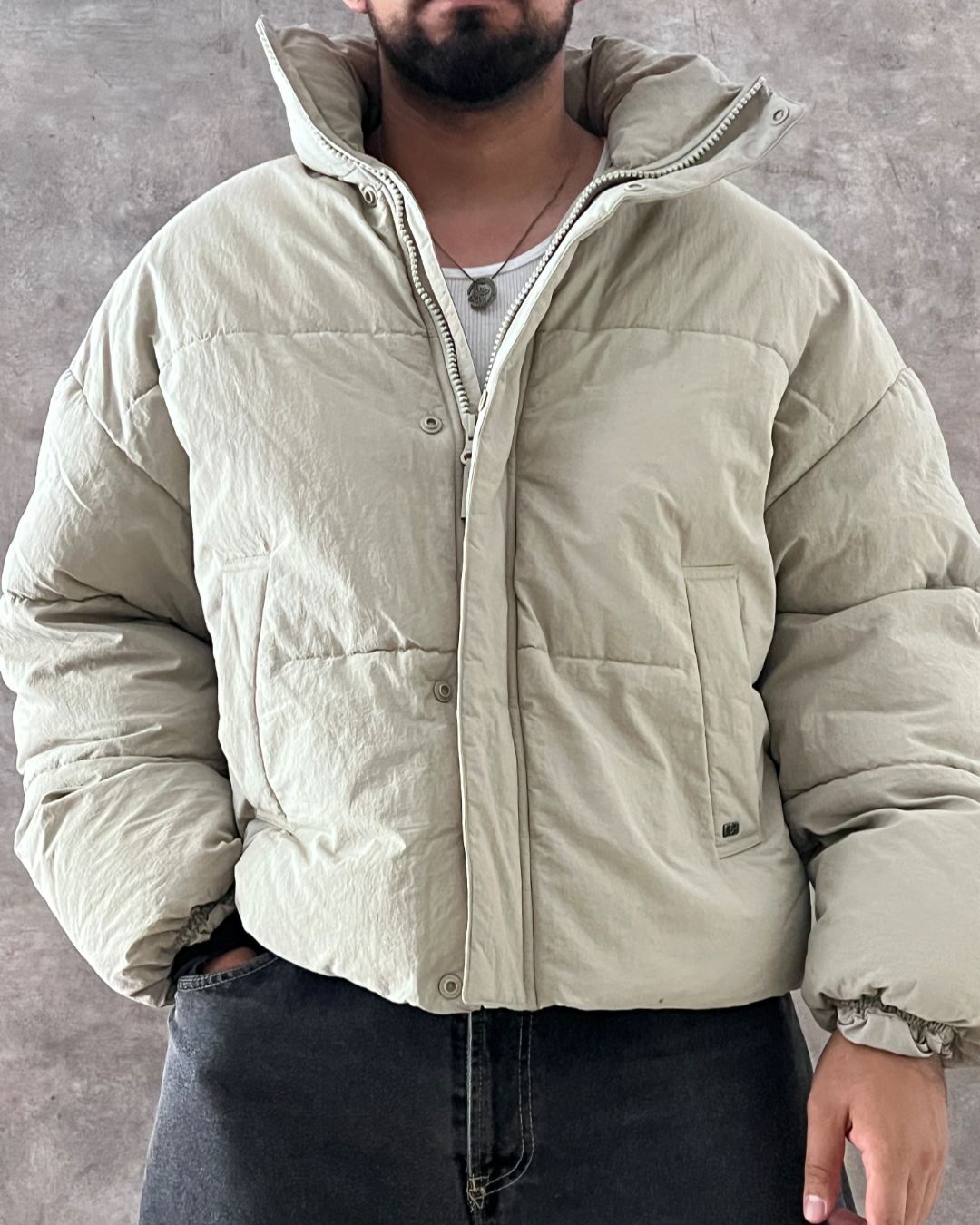 PUFFER JACKET PULL&BEAR (M)