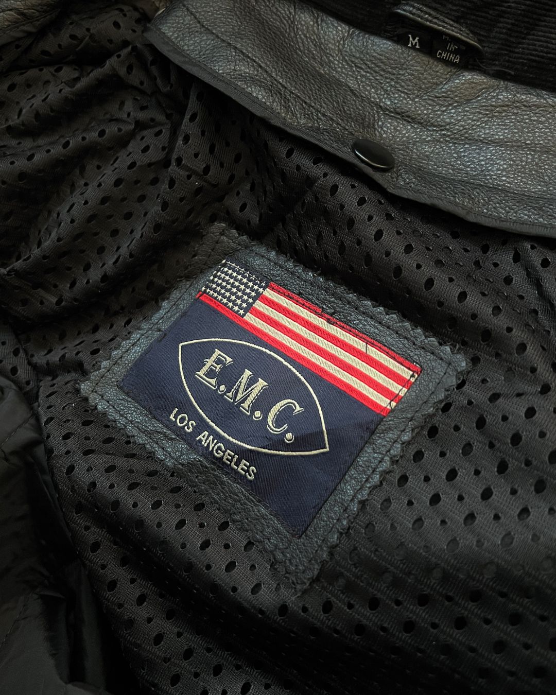 BLACK LEATHER JACKT RIDER (M)