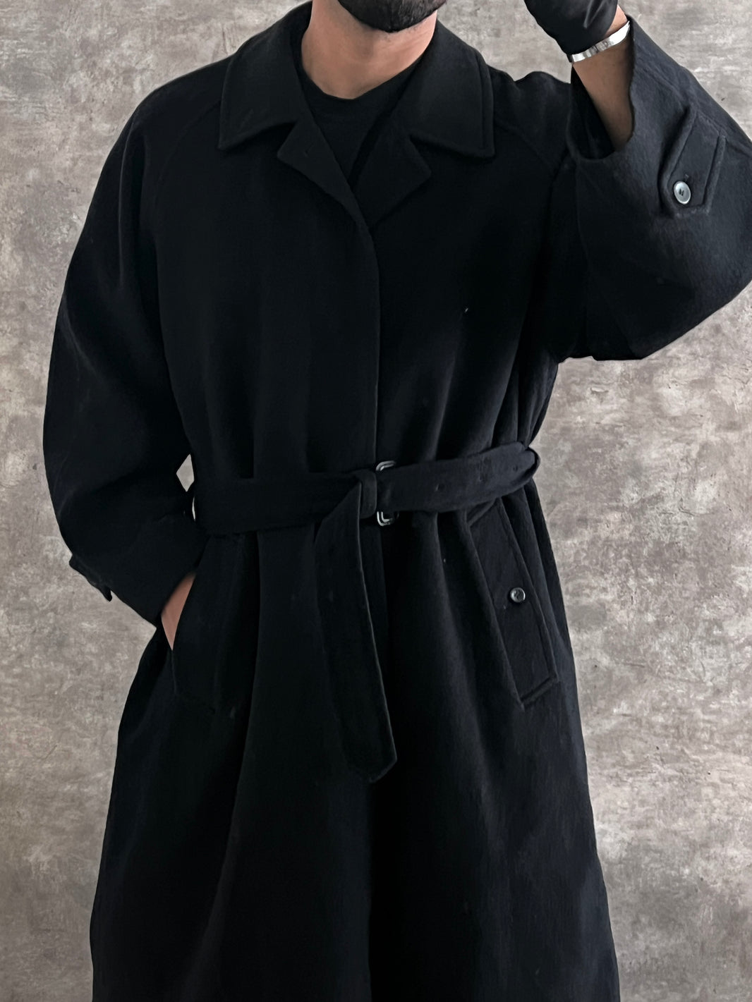 Gabardina de lana y cashmere (L)