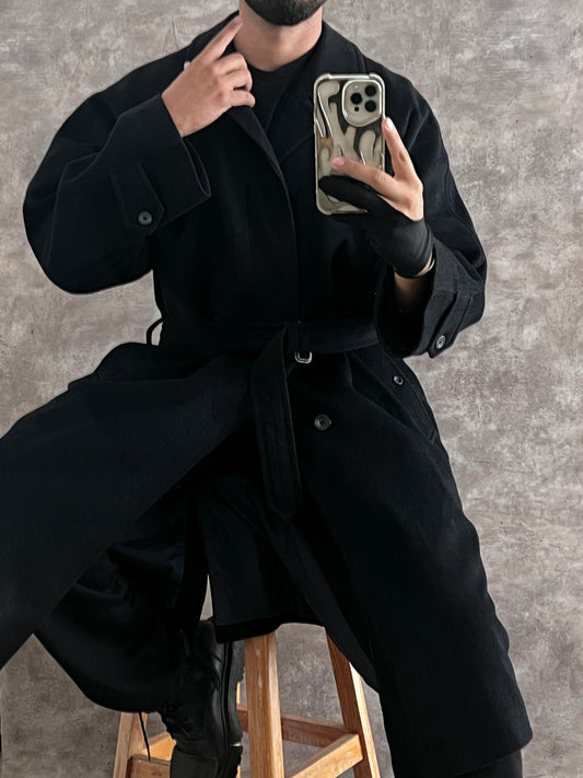 Gabardina de lana y cashmere (L)