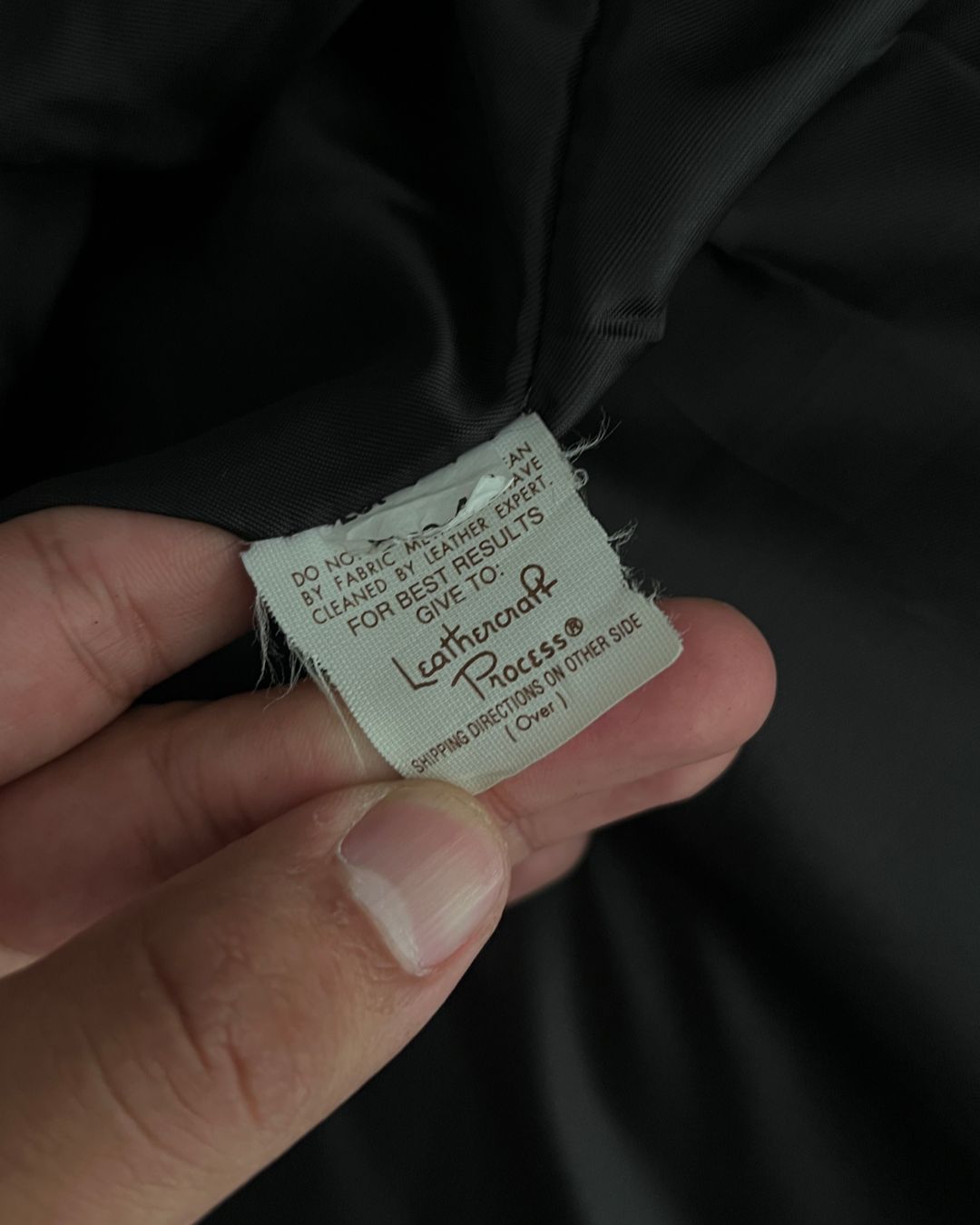 BLCK LEATHER COAT (XL)