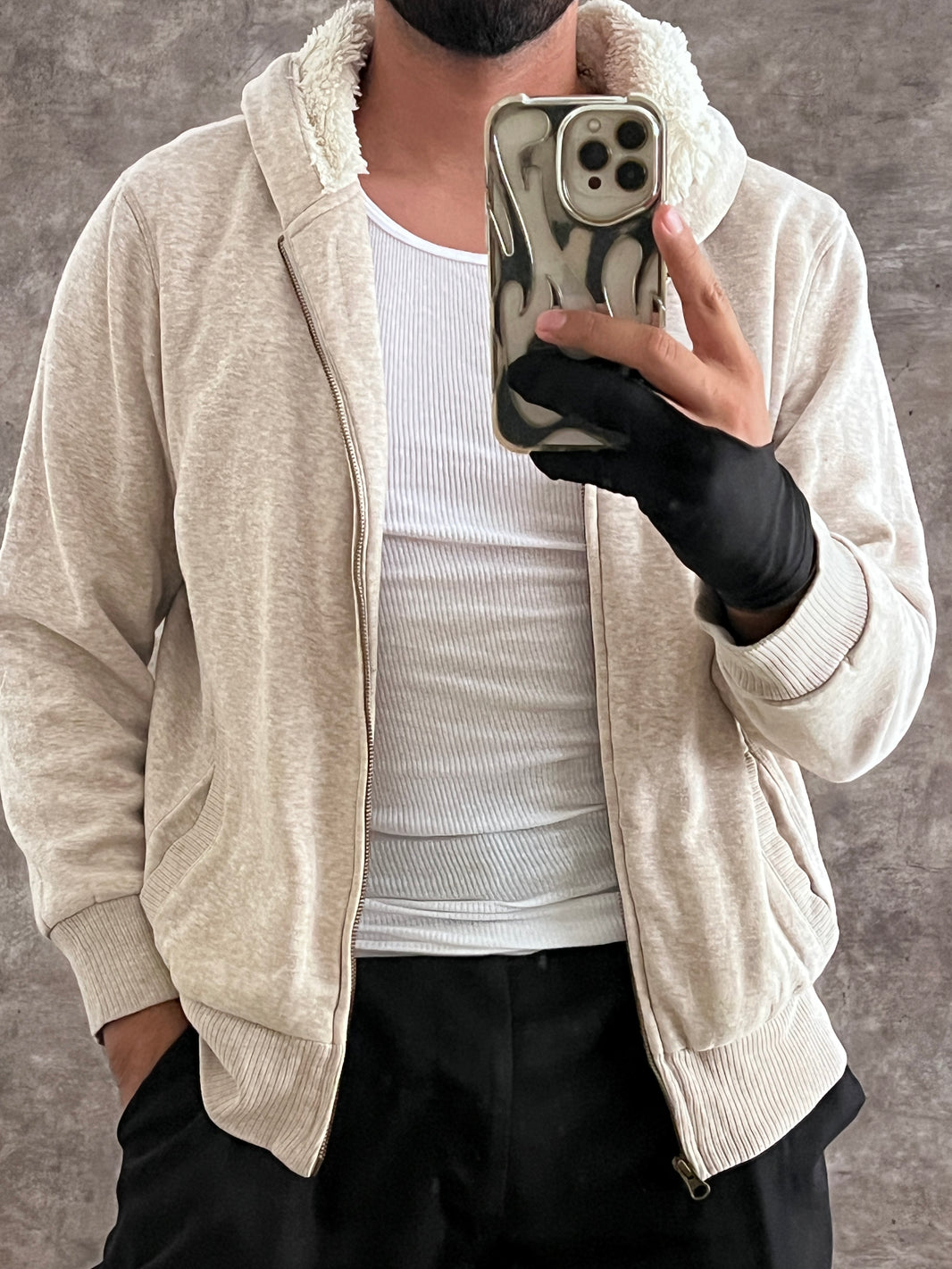 Sudadera aborregada (S)