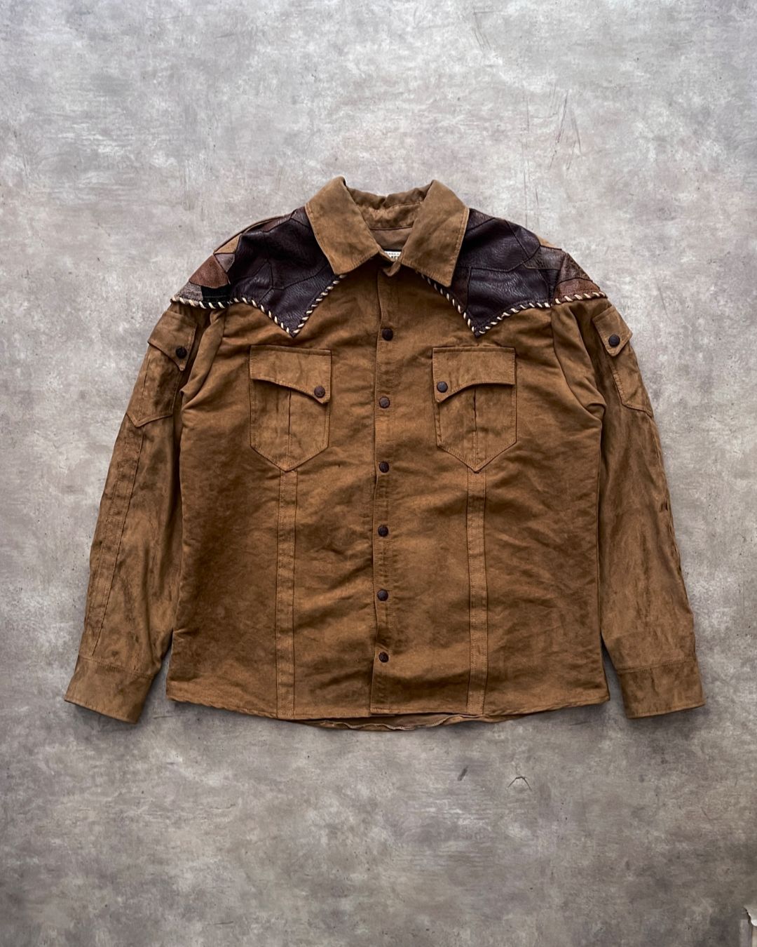 COWBOY LEATHER WEST JACKET (XL)