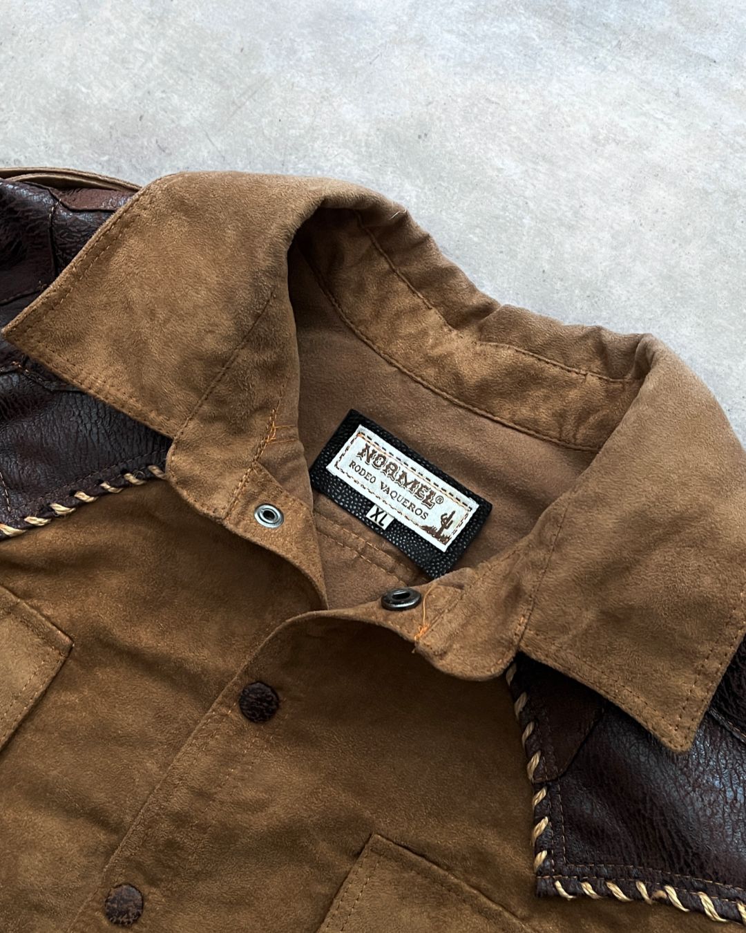 COWBOY LEATHER WEST JACKET (XL)