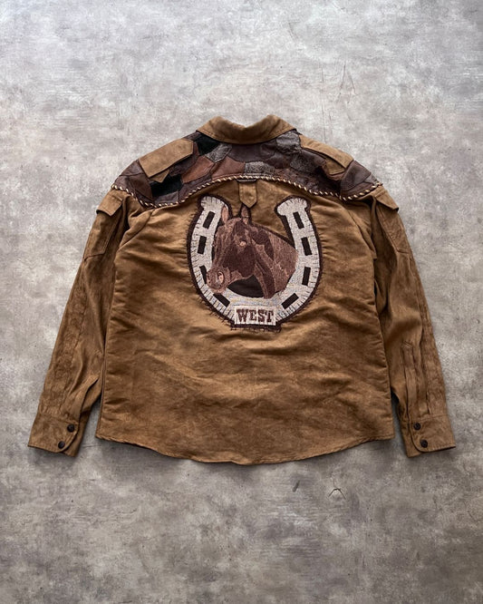 COWBOY LEATHER WEST JACKET (XL)