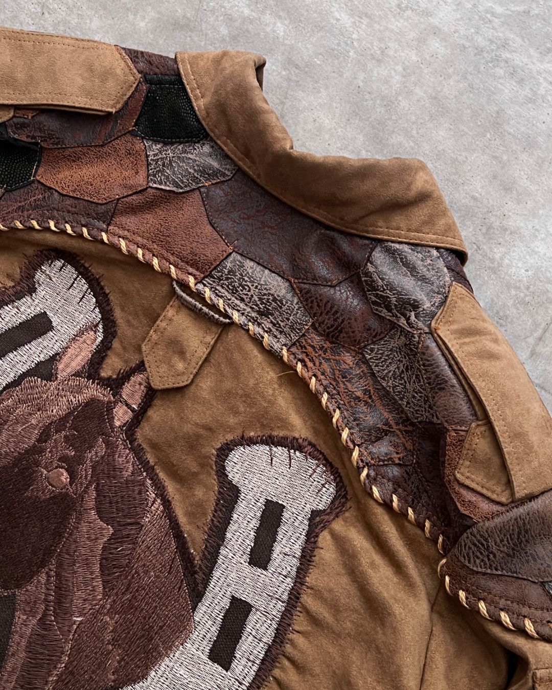 COWBOY LEATHER WEST JACKET (XL)