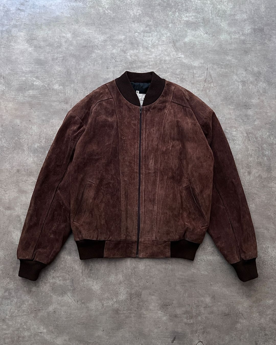 BOMBER LEATHER JACKET BR (L)