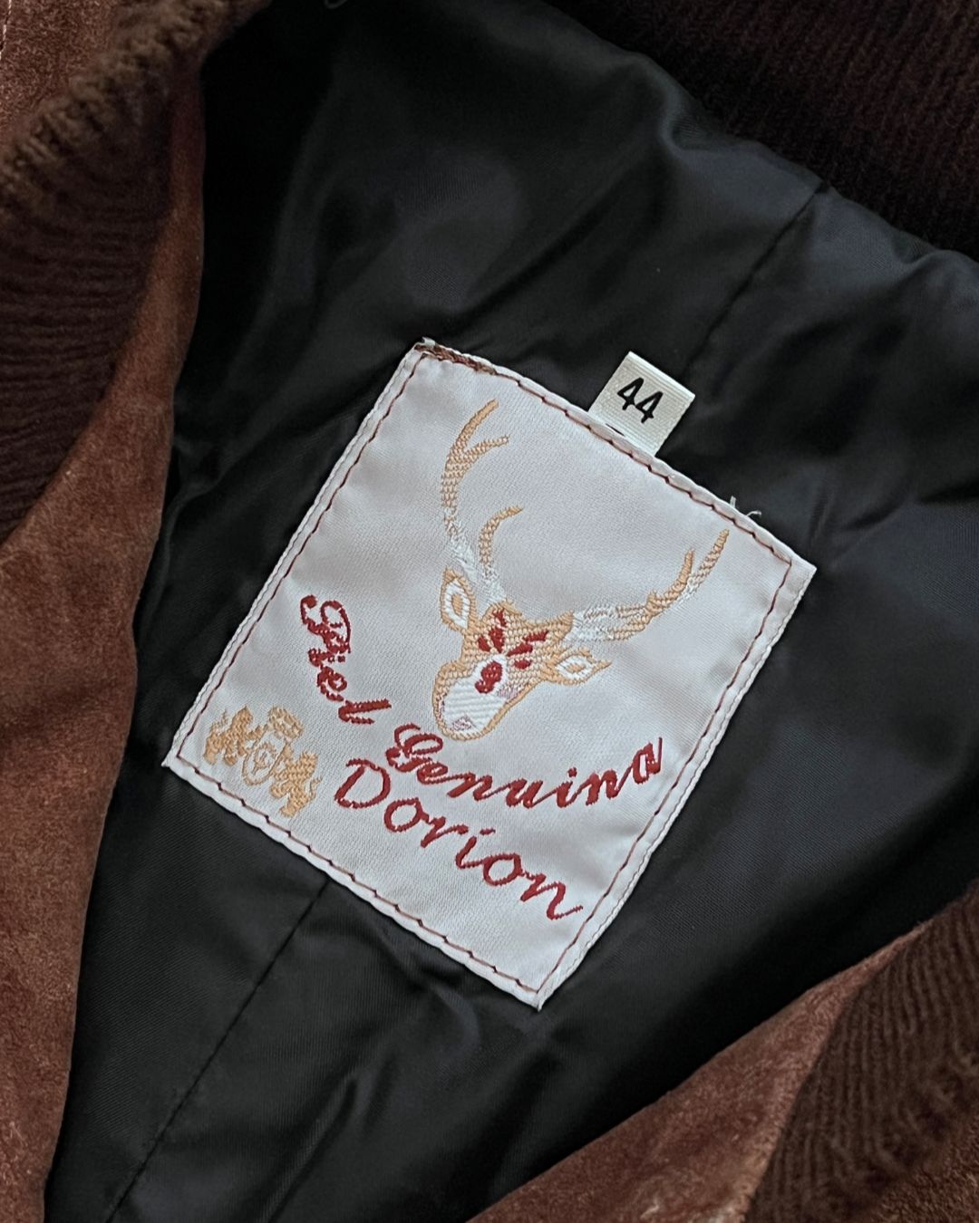 BOMBER LEATHER JACKET BR (L)