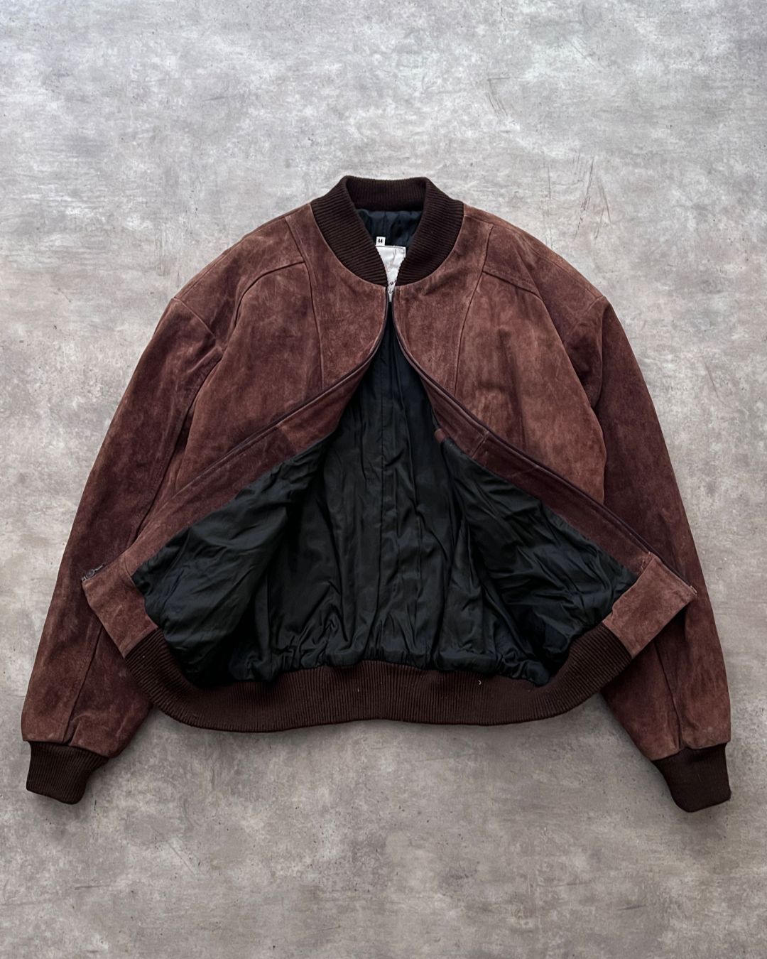 BOMBER LEATHER JACKET BR (L)